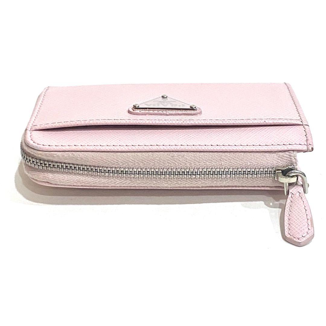 PRADA プラダ ケース キーケース サフィアーノ 1PP122 ピンク