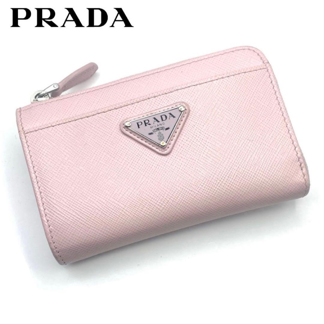 PRADA プラダ ケース キーケース サフィアーノ 1PP122 ピンク