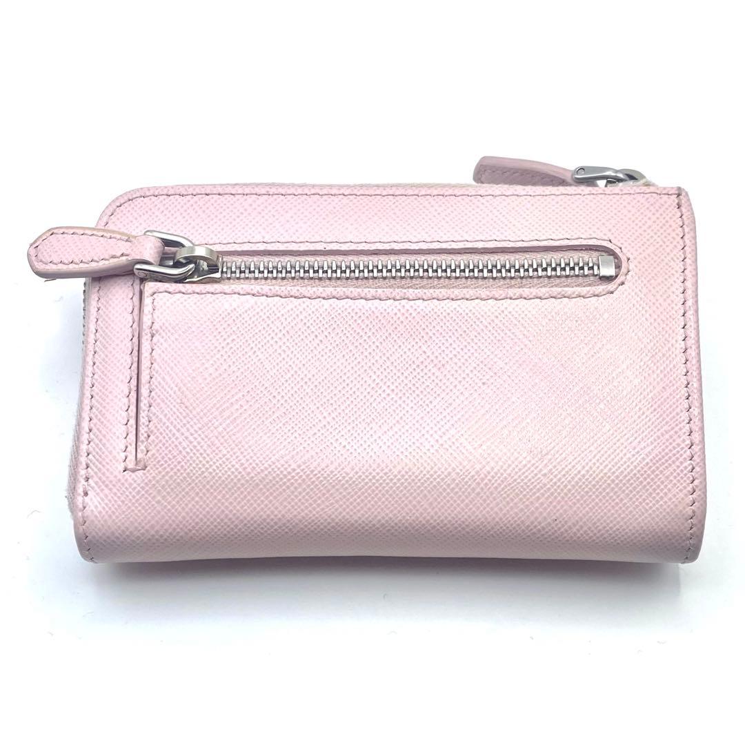 PRADA プラダ ケース キーケース サフィアーノ 1PP122 ピンク