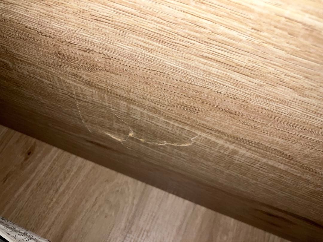 石目調ガラスの北欧風キッチンカウンター (幅90cm GN)