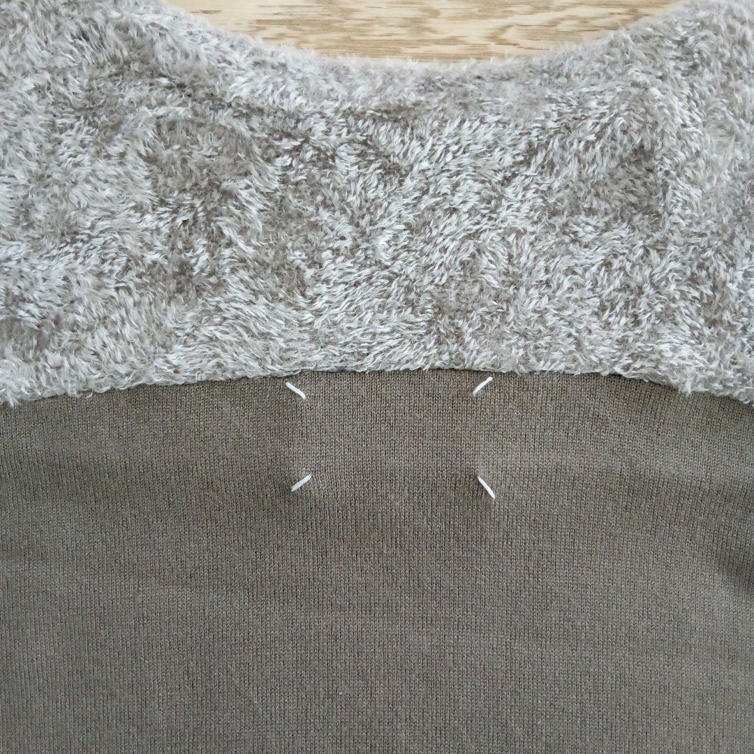 Maison Margiela 異素材ドルマンニットワンピース