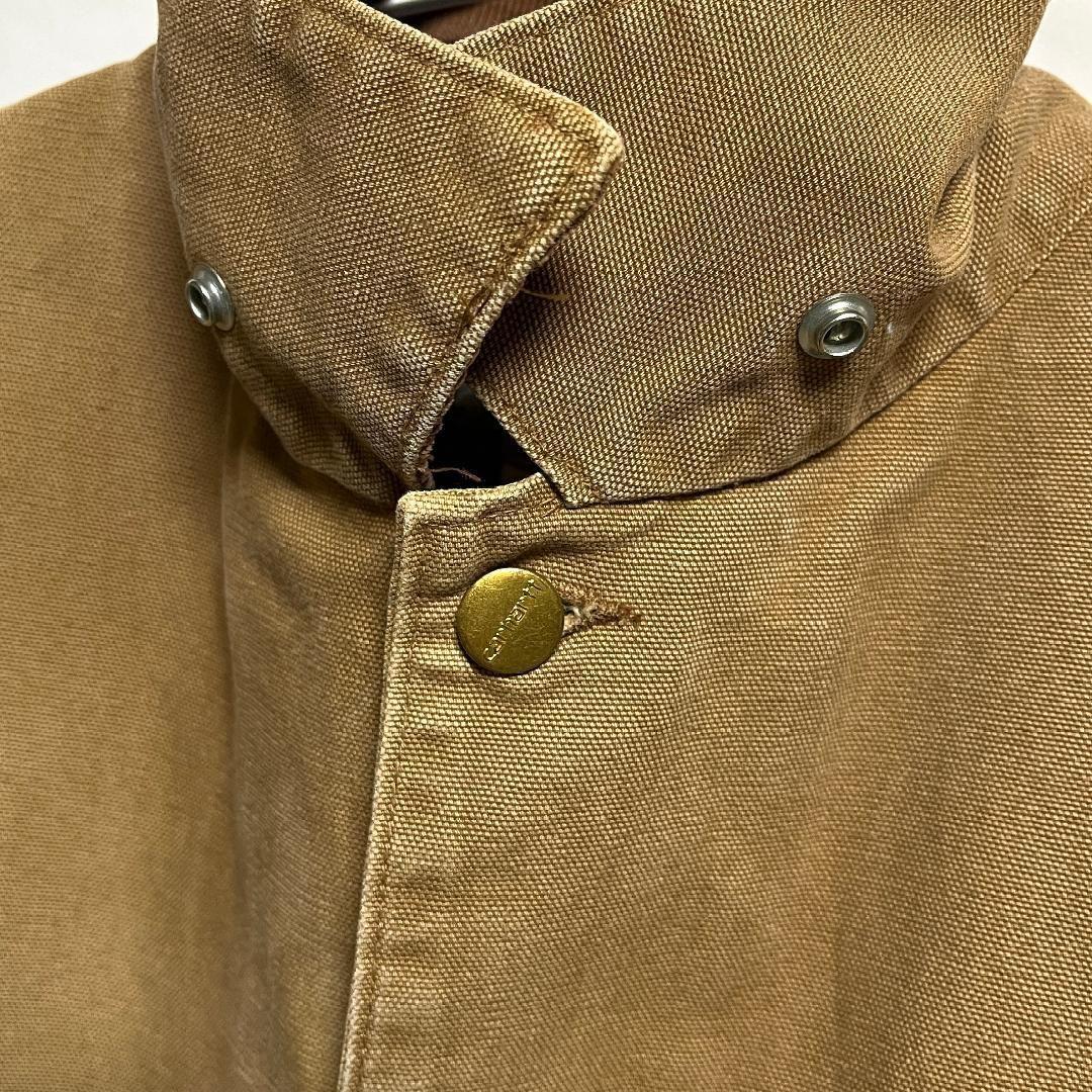 USA製 80'sカーハート ブランケット ダックジャケット カバーオール 金釦