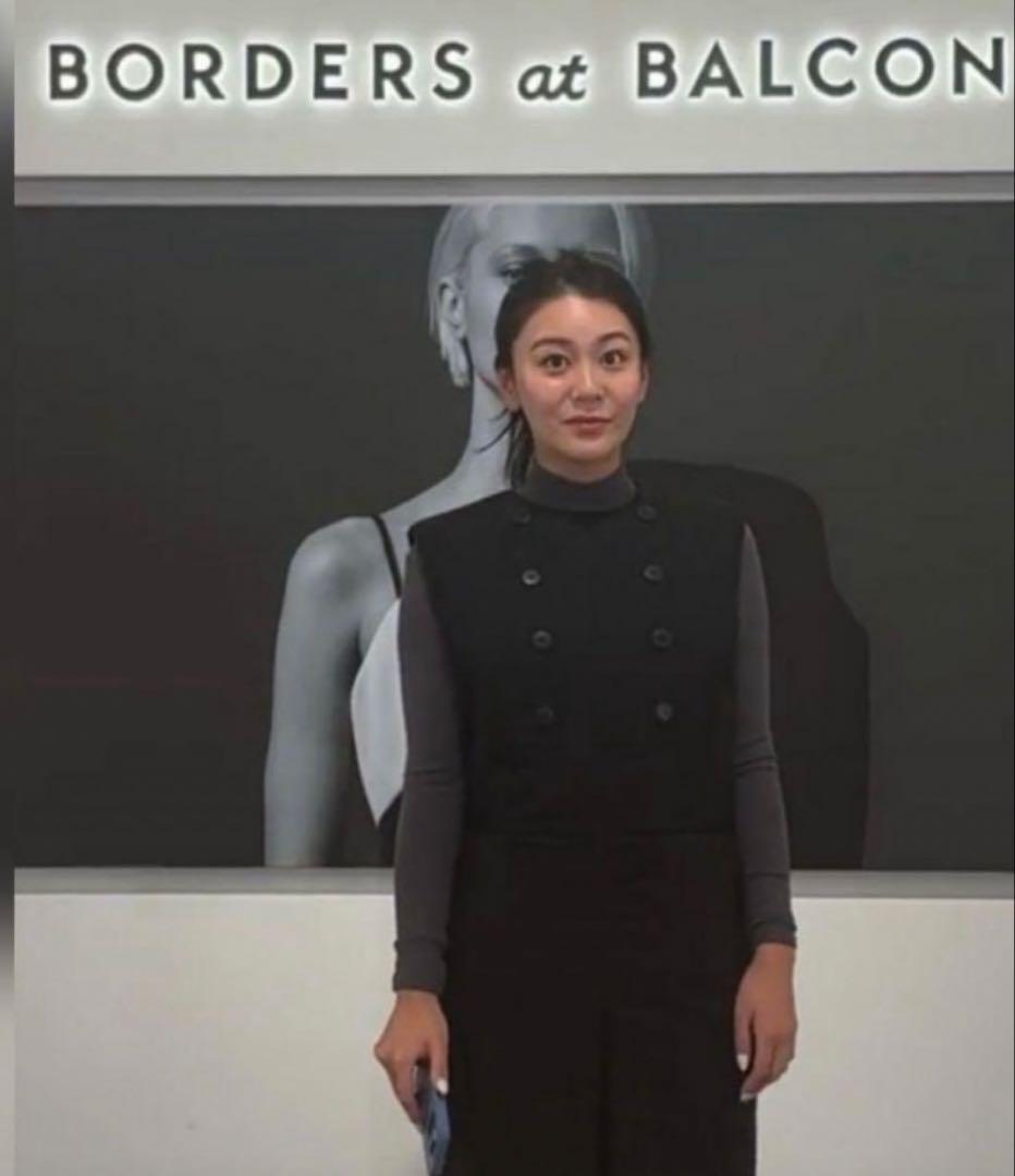 新品　BORDERS at BALCONY サロペット　黒