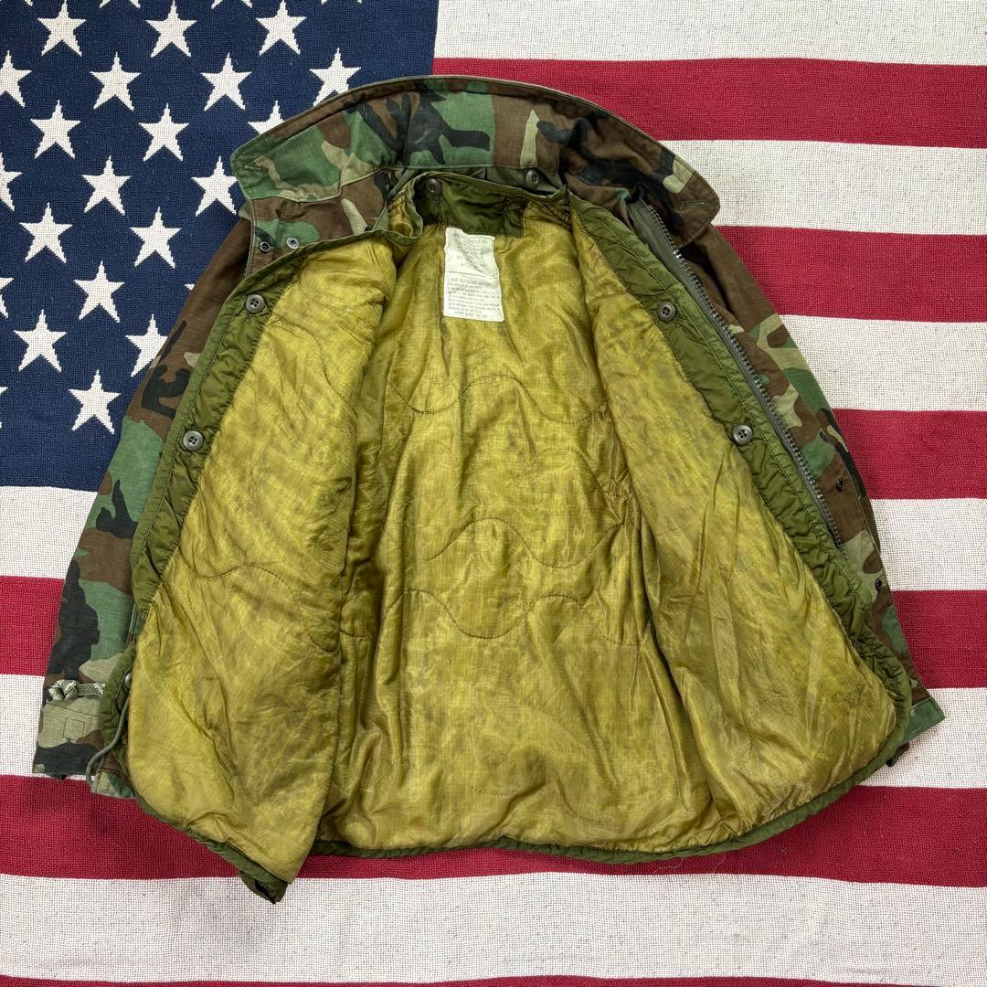 U.S.ARMYM-65FIELD JACKET ウッドランドカモ ライナー付き