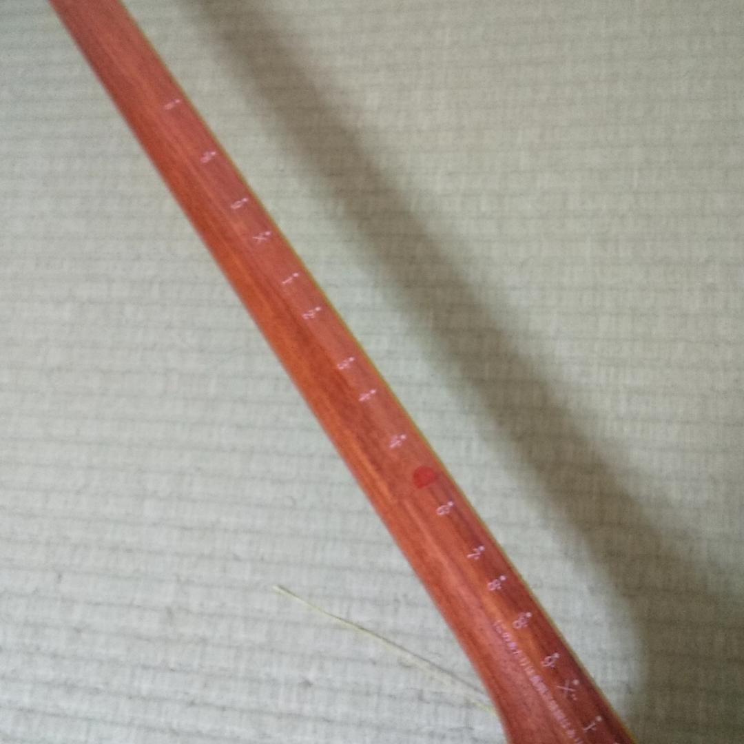 三味線　中棹　バチ　バチ収納ケース　ハードケース　セット　破れあり