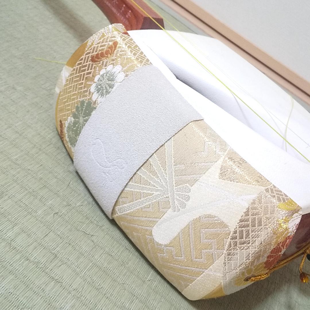 三味線　中棹　バチ　バチ収納ケース　ハードケース　セット　破れあり