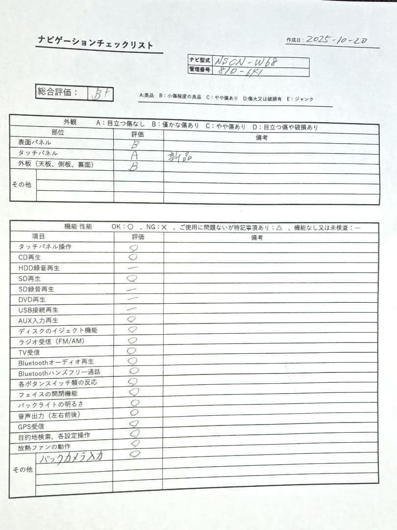 タッチ新品！2019年地図★トヨタ純正 NSCN-W68★動作良好
