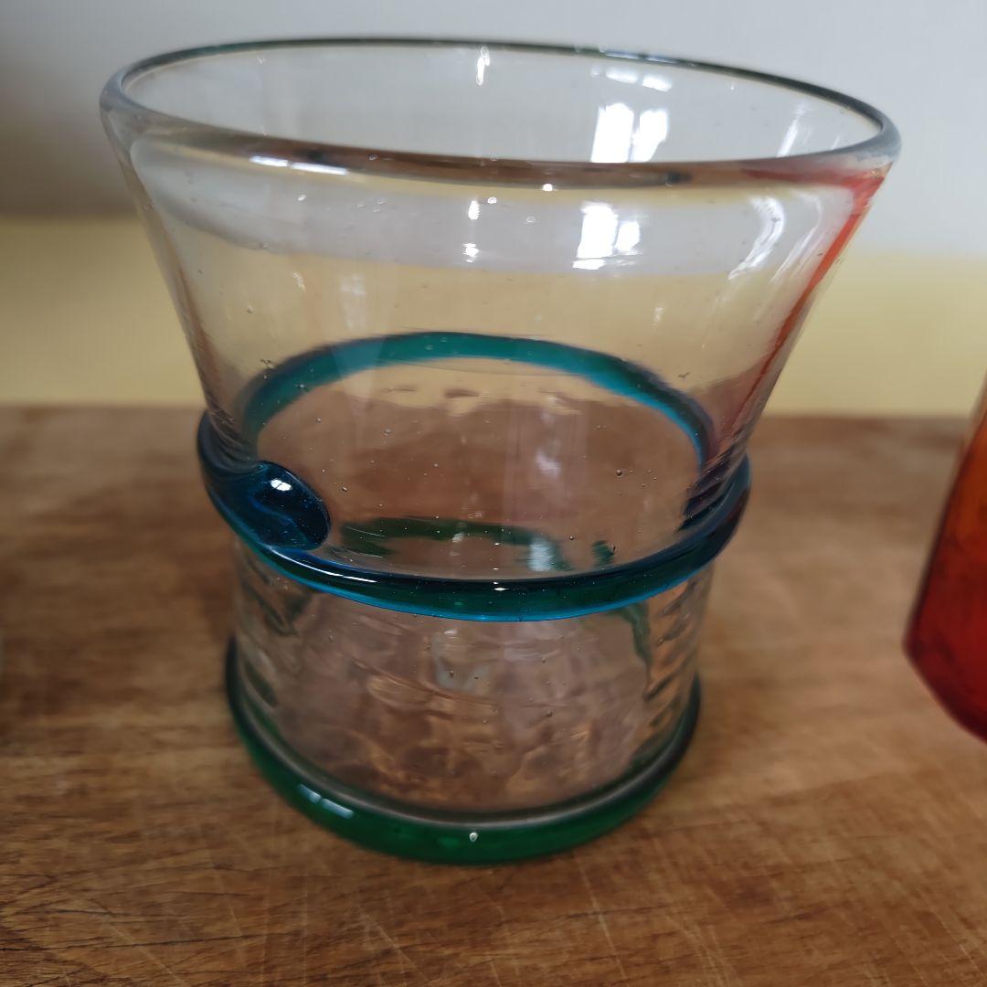 【作家物コレクション品整理】西川孝次　グラス　４点セット　民藝　民芸