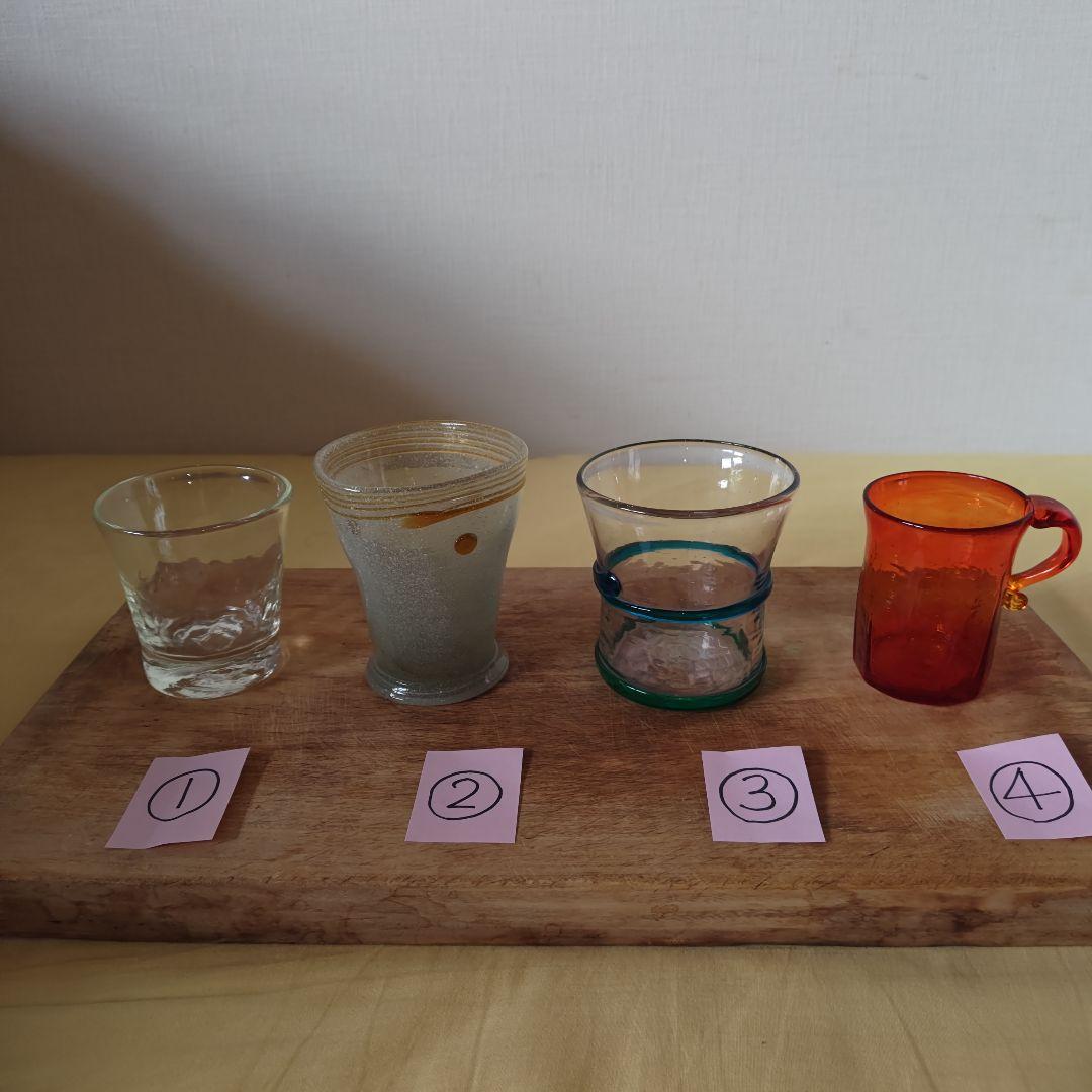 【作家物コレクション品整理】西川孝次　グラス　４点セット　民藝　民芸