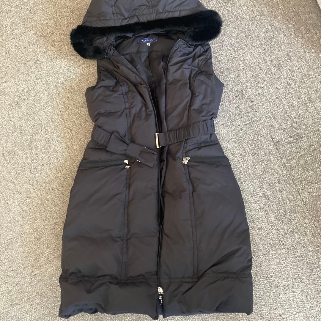 M'S GRACY ブラックダウンベスト 40