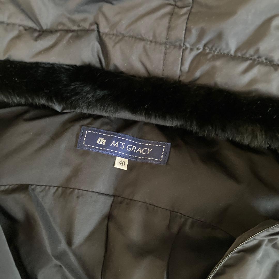 M'S GRACY ブラックダウンベスト 40