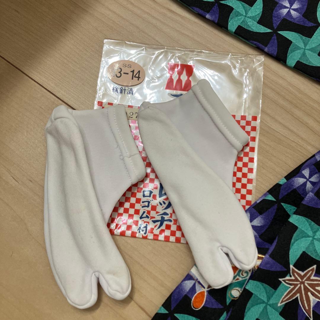 七五三 着物セット1歳 2歳　3歳　男の子　小柄　被布　簡単着付け　正月　年賀状