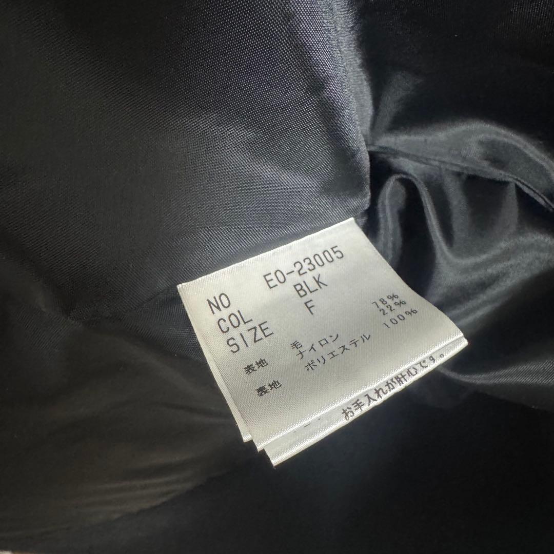 ellieケープコート　ブラック