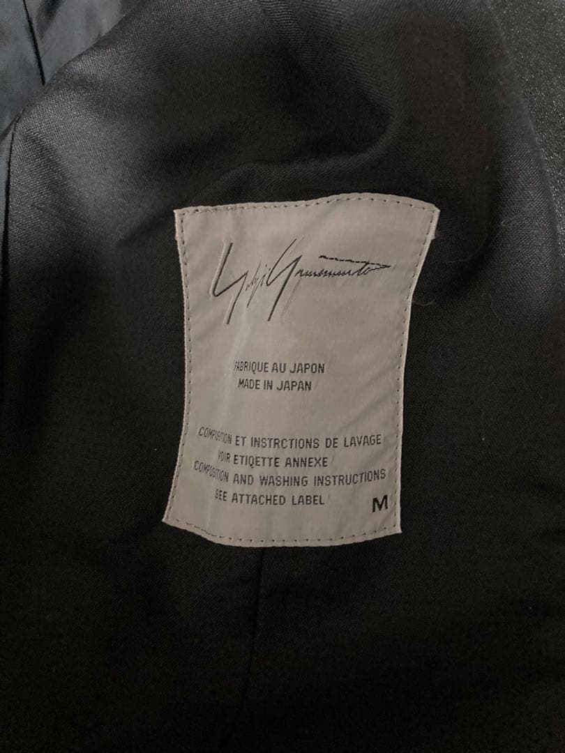ヨウジヤマモト　レザーケープジャケット Mサイズ 黒
