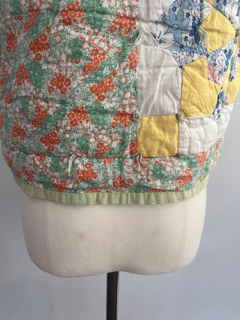 nude vintageヴィンテージ　キルト　ベスト　プルオーバー