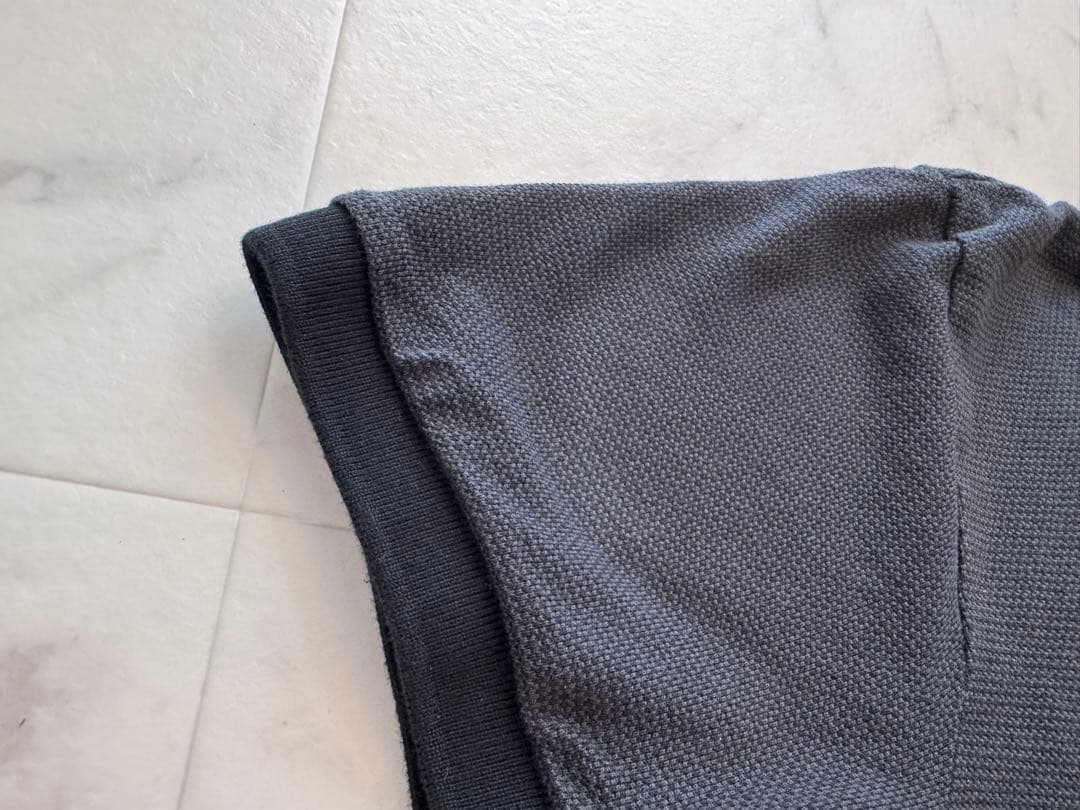 【TATRAS】ポロシャツ 黒/ダークグレー　02(M)