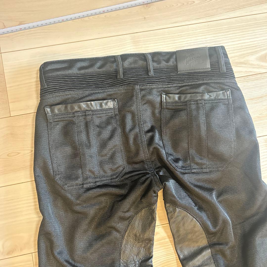 デグナー　ヒートガード付きバイク用メッシュパンツ　黒　L