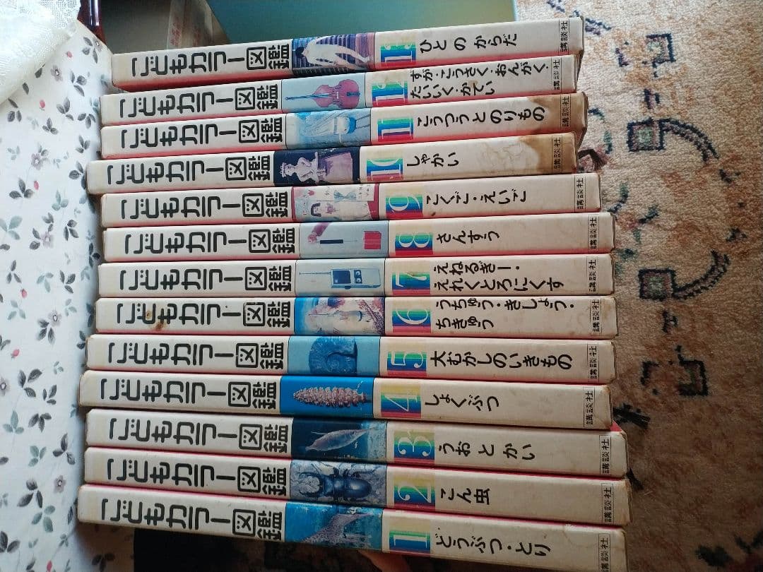 講談社　こどもカラー図鑑　全13巻揃い　昭和レトロ