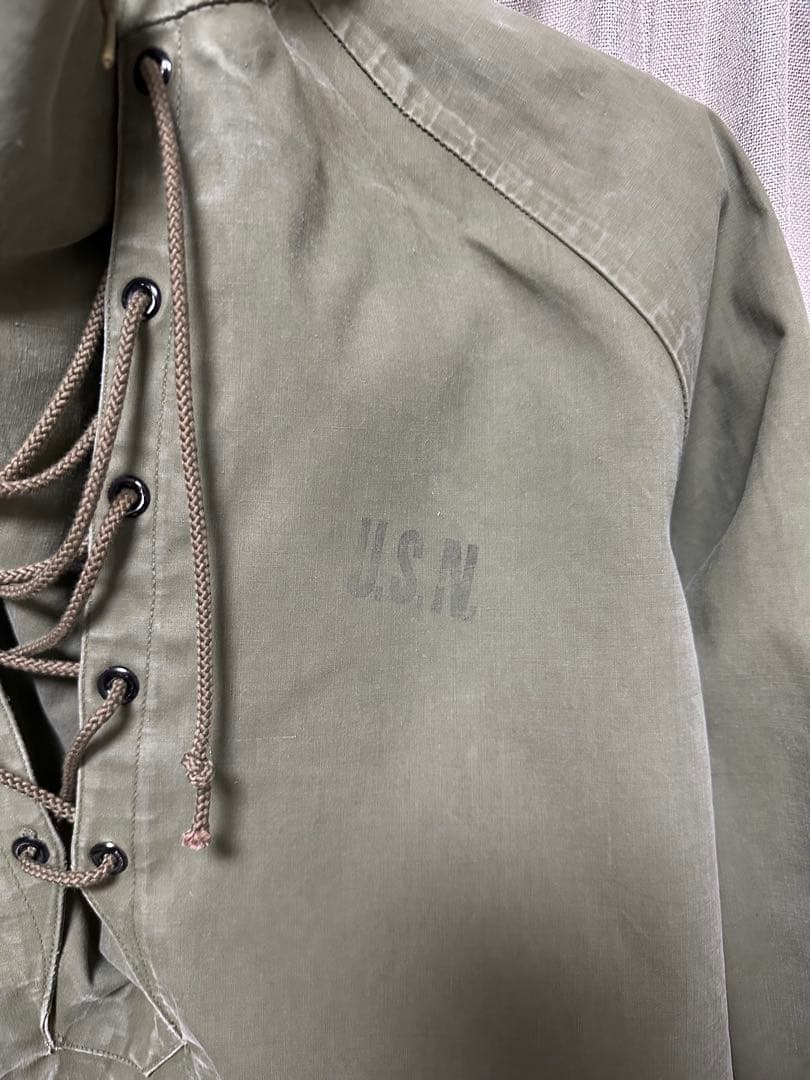 米軍40'S USN レインパーカー N-2 デッキパーカーサイズS 程度良好