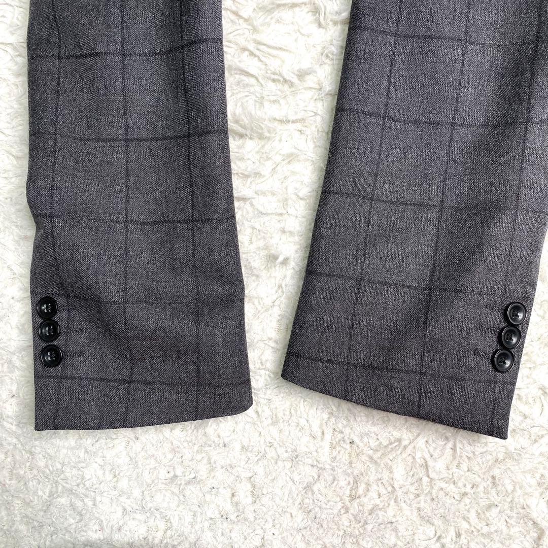 美品✨スーツセレクト セットアップ スリーピース チェック L BIELLA