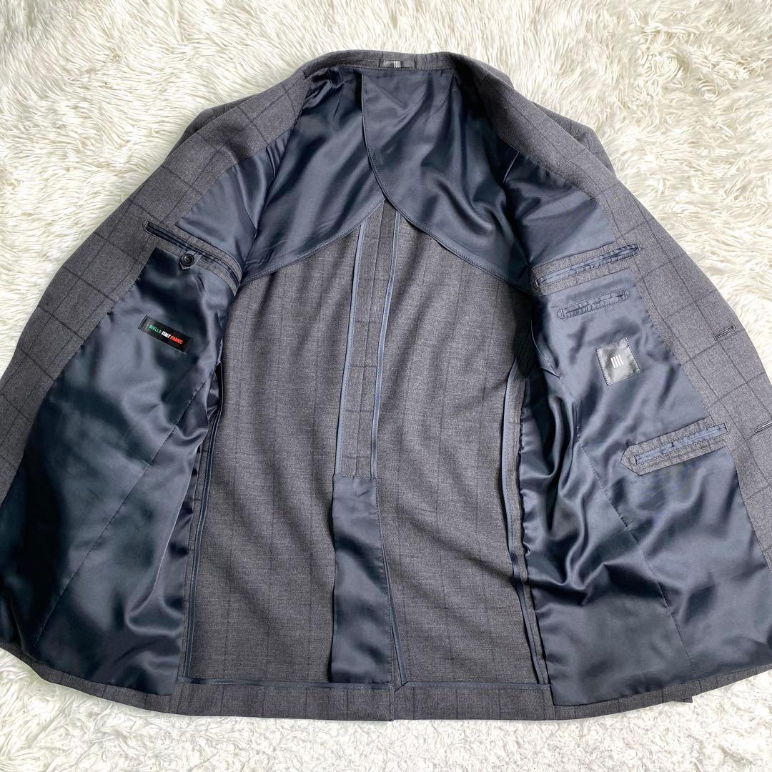 美品✨スーツセレクト セットアップ スリーピース チェック L BIELLA