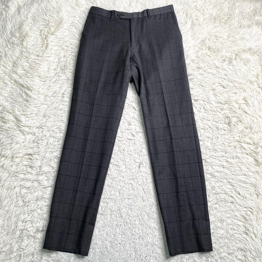 美品✨スーツセレクト セットアップ スリーピース チェック L BIELLA