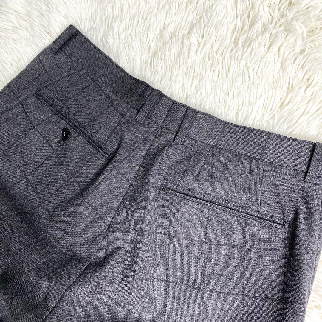 美品✨スーツセレクト セットアップ スリーピース チェック L BIELLA