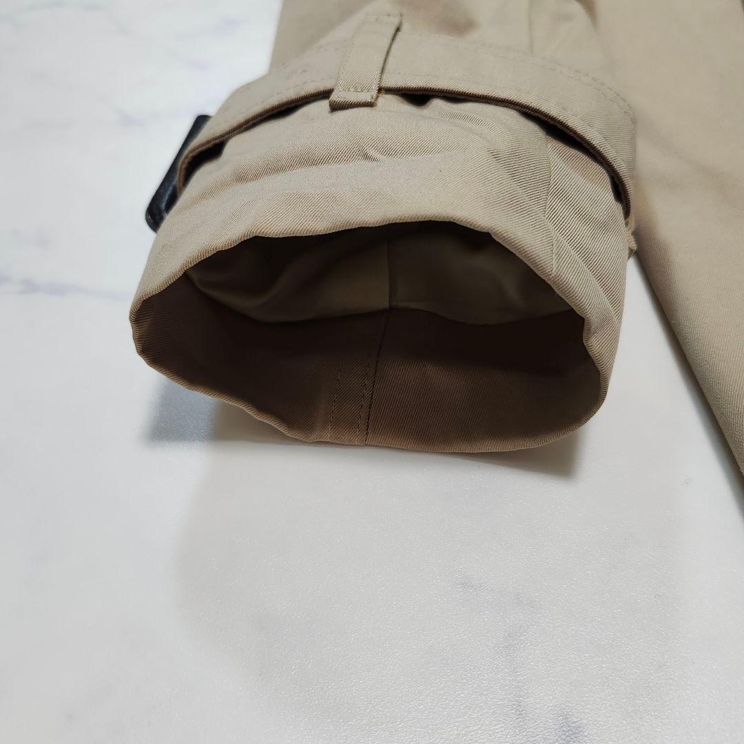 バーバリーロンドン　トレンチコート　シングル　メガチェック　38　ベージュ