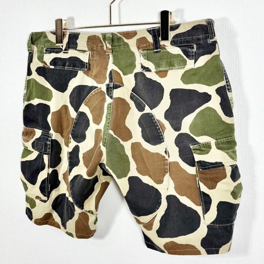 初期 Supreme カモ柄カーゴーショーツ \"ダックカモ\" ３４サイズ