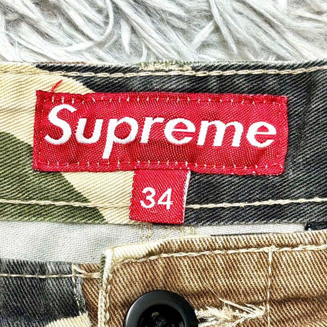 初期 Supreme カモ柄カーゴーショーツ \"ダックカモ\" ３４サイズ