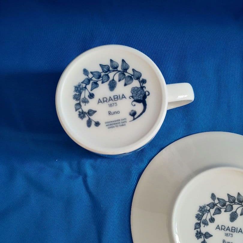 アラビア　ルノ　フロストベリー　ティーカップ＆ソーサー（プレート）　コースター
