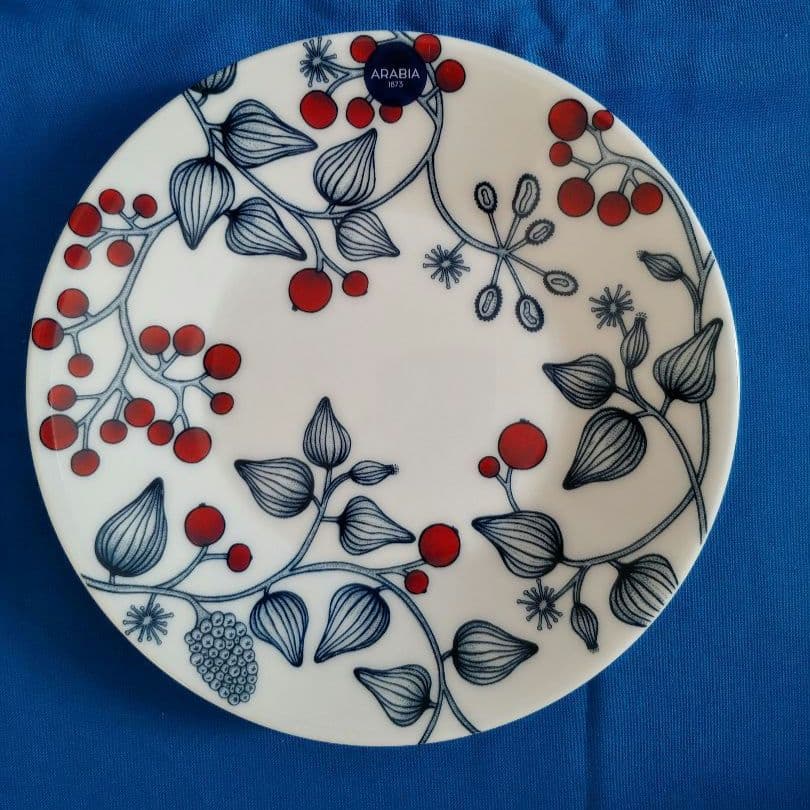 アラビア　ルノ　フロストベリー　ティーカップ＆ソーサー（プレート）　コースター