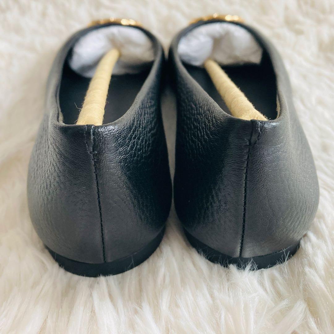 【極美品】トリーバーチ チェルシー フラットシューズ レザー シボ加工