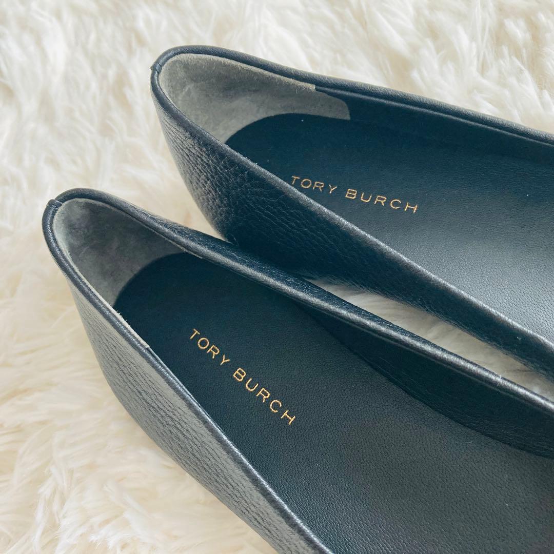 【極美品】トリーバーチ チェルシー フラットシューズ レザー シボ加工