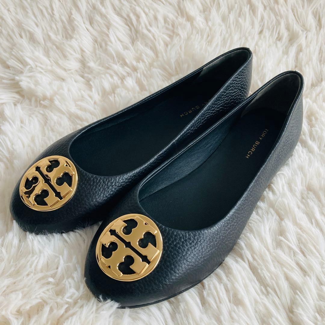 【極美品】トリーバーチ チェルシー フラットシューズ レザー シボ加工