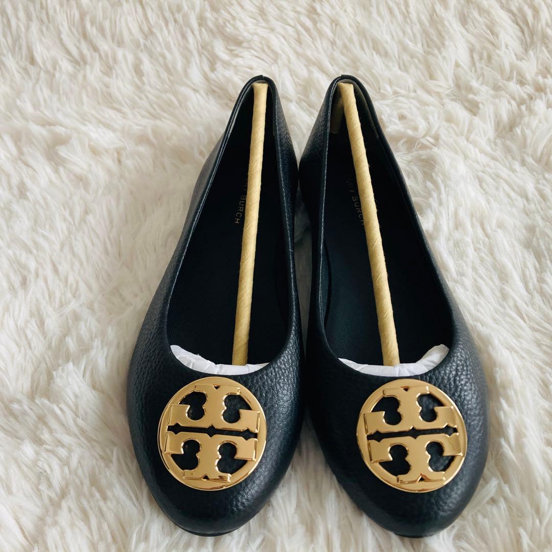 【極美品】トリーバーチ チェルシー フラットシューズ レザー シボ加工