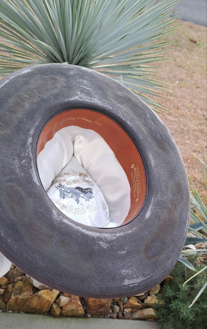 the fat hatter ファットハッター ロングブリム フェドラハット 黒