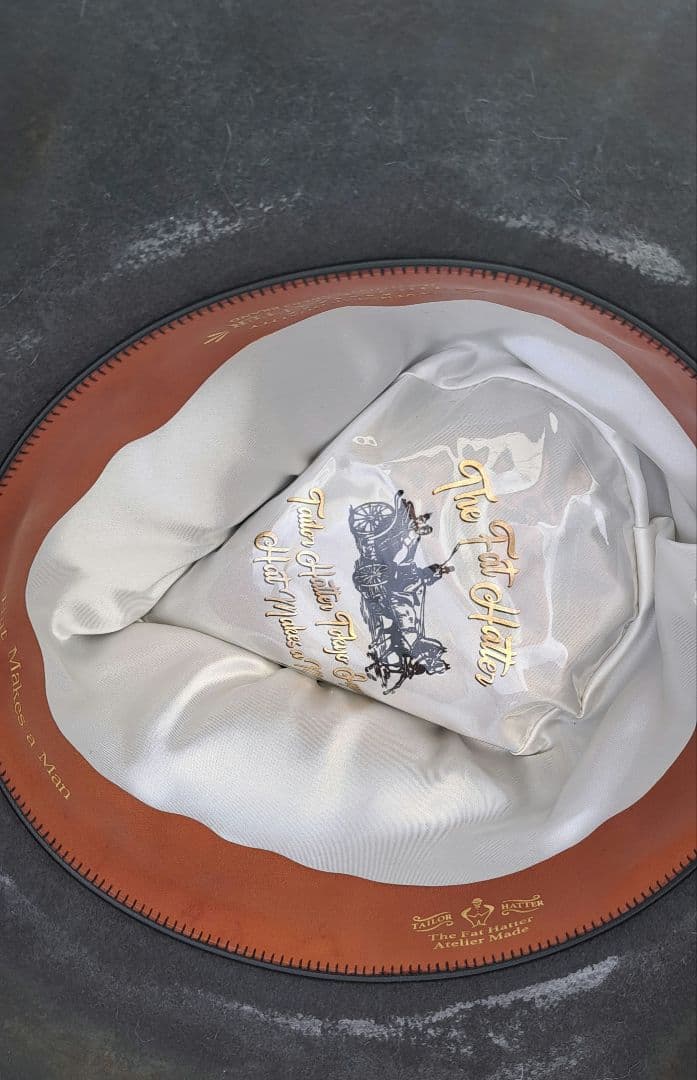 the fat hatter ファットハッター ロングブリム フェドラハット 黒