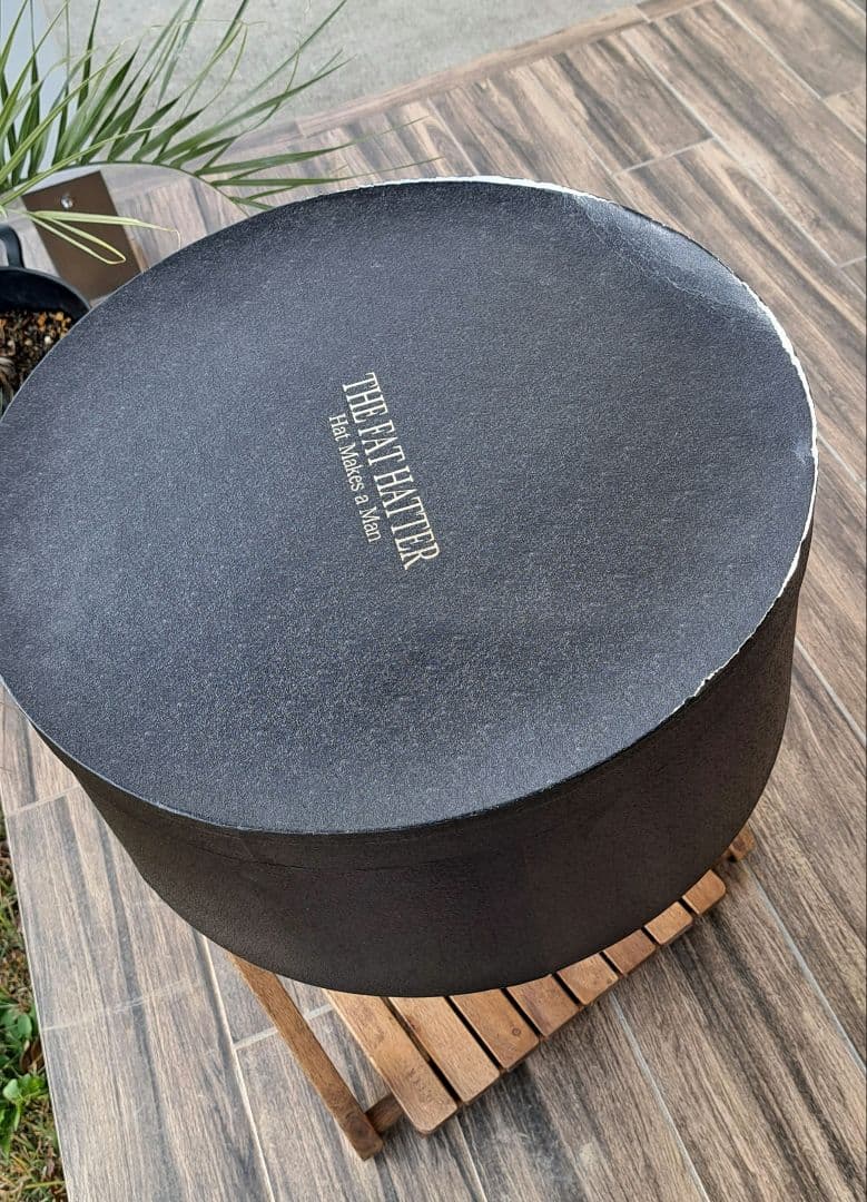 the fat hatter ファットハッター ロングブリム フェドラハット 黒