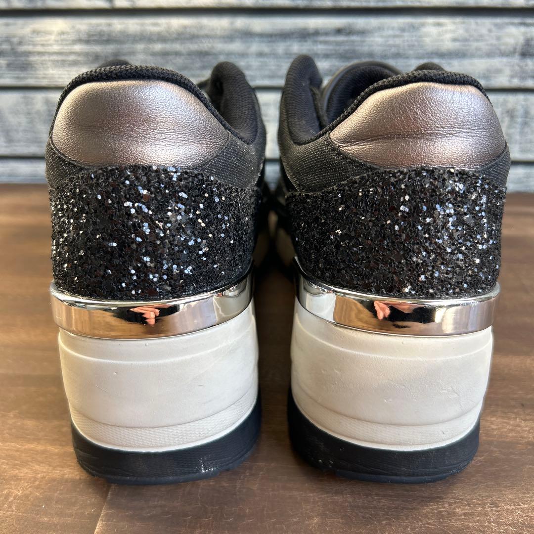 美品　HIMIKO Lite 卑弥呼 美脚ヒールアップ　24.5 ブラック ラメ