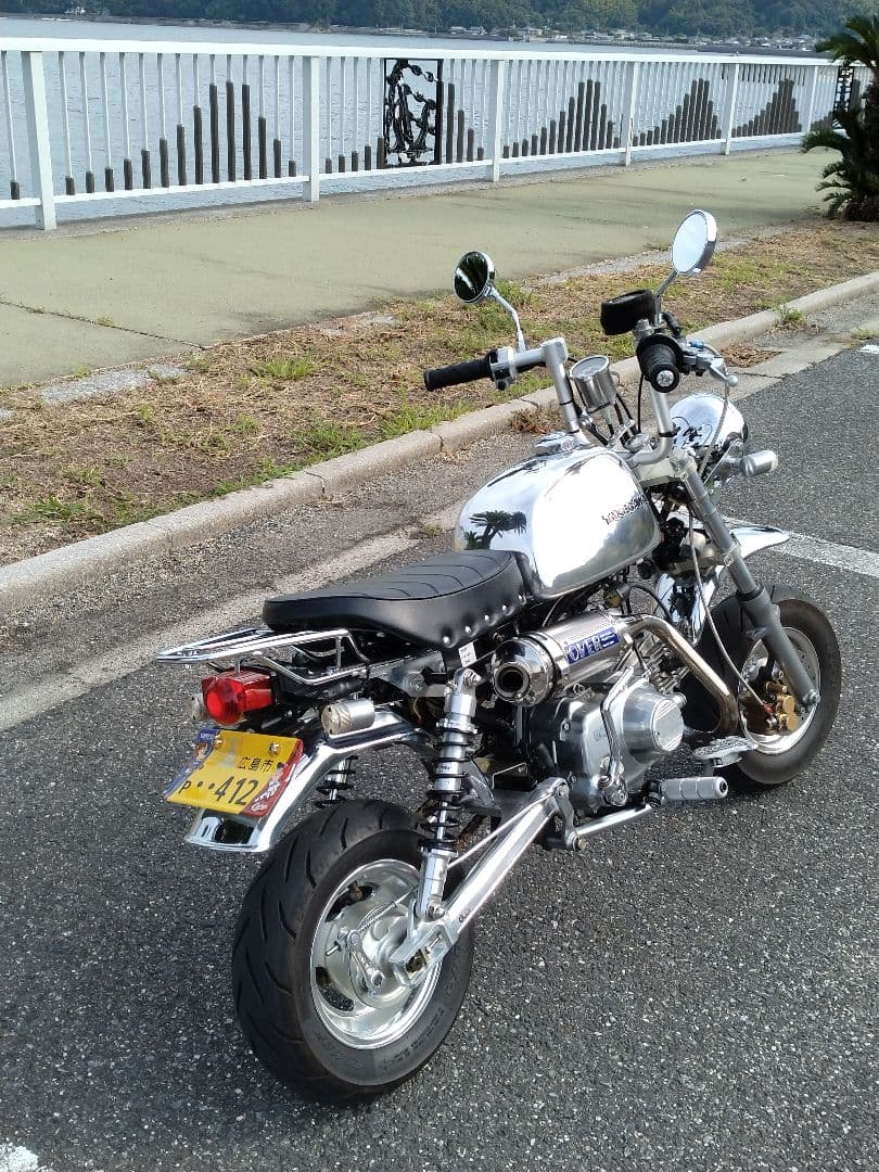 モンキーAB27・８インチ，アルミキャストホイール、（デイトナ）タイヤ、キタコ