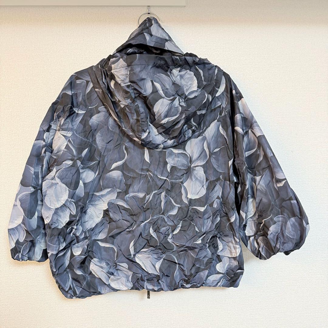 【美品】MONCLER 花柄ジャケット ネイビー 0 スプリングコート
