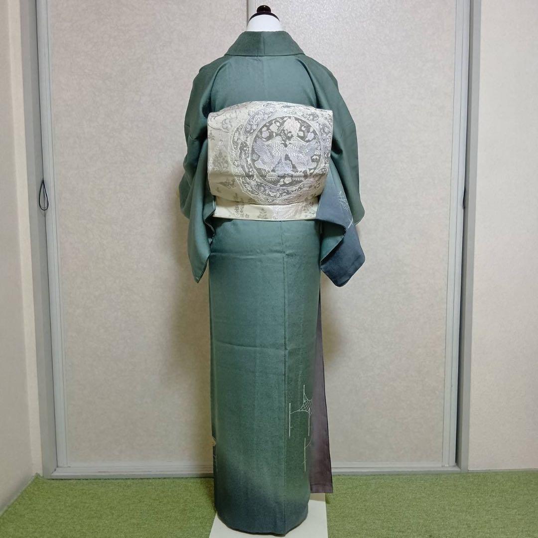 Y*o様 未使用近い　美品　袷　正絹　友禅　訪問着　フルセット　身丈164 裄6