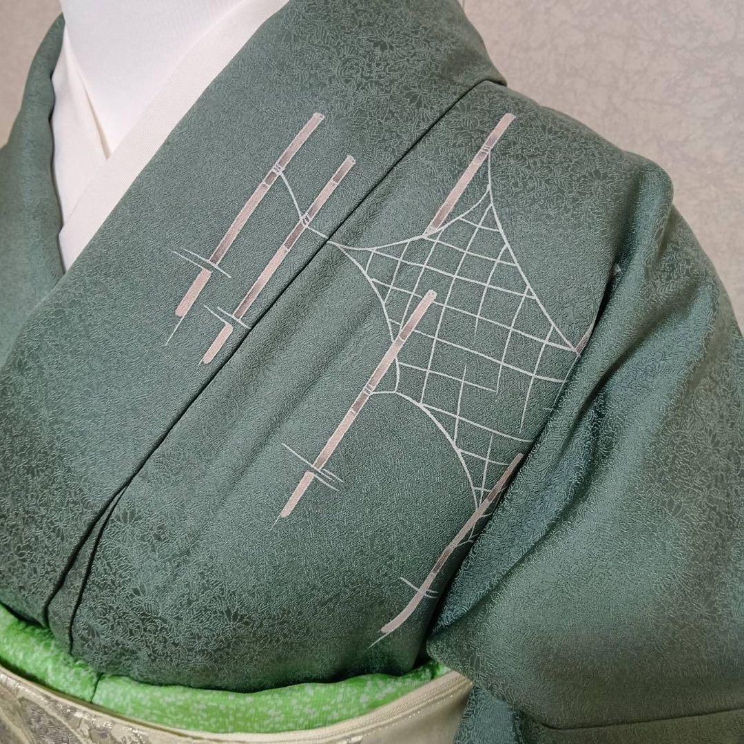 Y*o様 未使用近い　美品　袷　正絹　友禅　訪問着　フルセット　身丈164 裄6