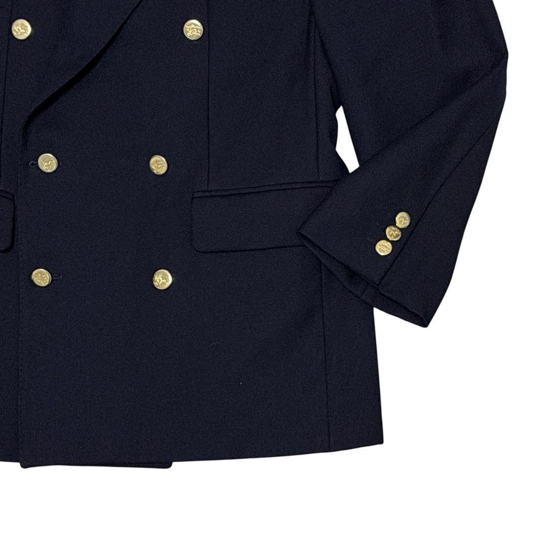 極美品★Burberrys バーバリー ダブルジャケット 紺ブレ 金ボタン 48