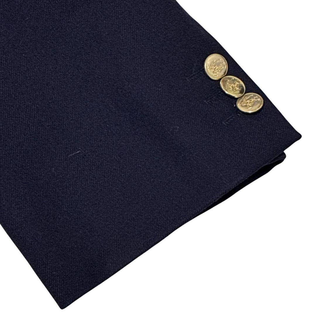 極美品★Burberrys バーバリー ダブルジャケット 紺ブレ 金ボタン 48