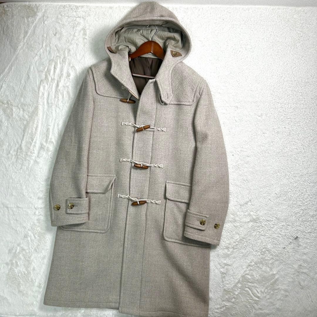 高級✨MEN'S BIGI ダッフルコート　ウール100% 04 オフホワイト