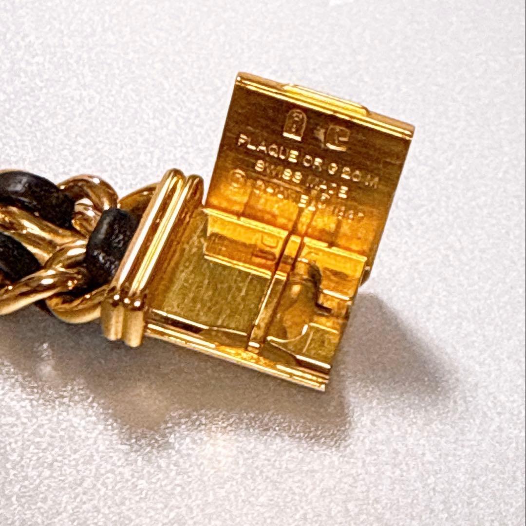 美品 CHANEL シャネル プルミエール ゴールド ブラック 腕時計M 電交済
