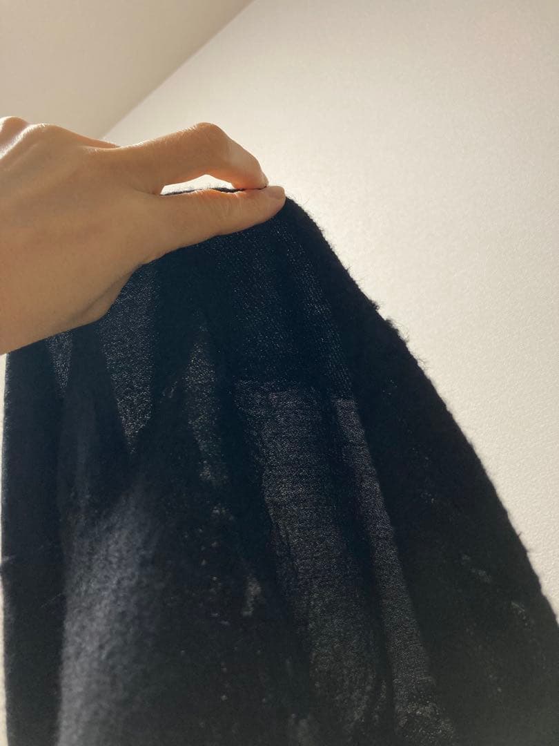 ジウ 慈雨 センソユニコ ウール ワンピース チュニック ブラック　変形