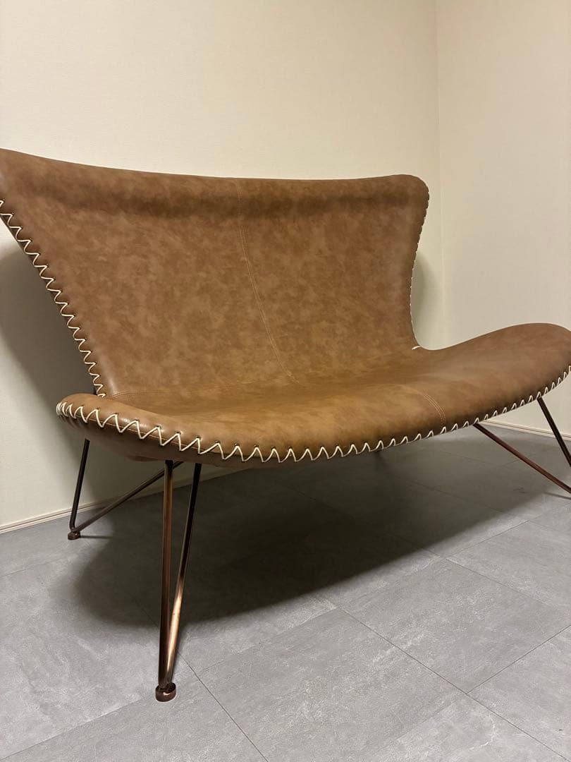 KARE バタフライソファ 2人掛け レザー 廃番　カフェ風